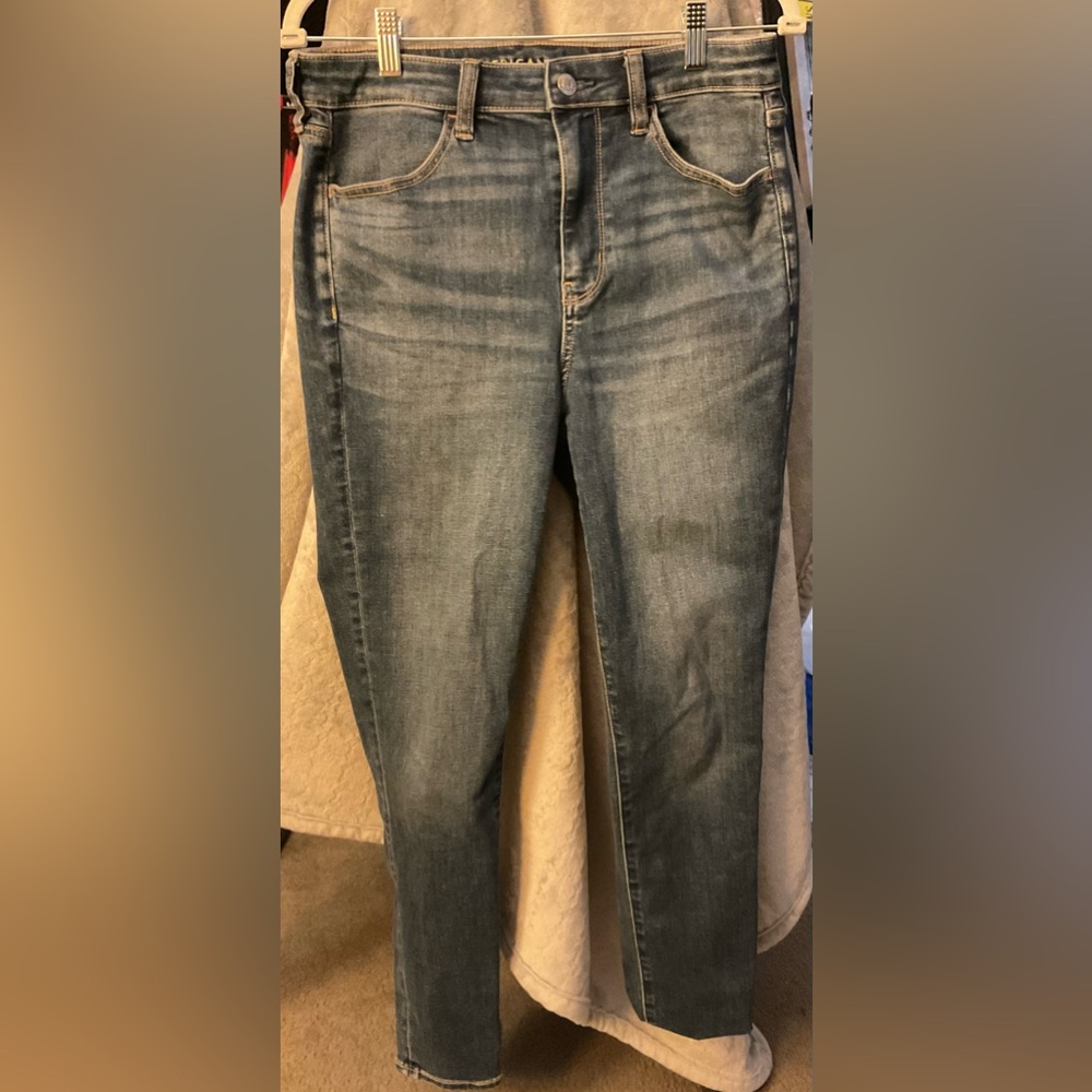 American Eagle Outfitters Light Blue Straight Leg Jeans